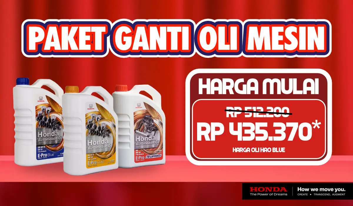 Promo Spesial September di Honda Bintang Singaraja: Paket Ganti Oli Mesin dengan Harga Super Hemat